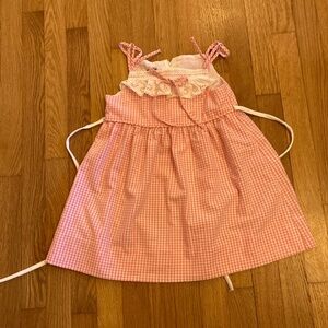 Vintage Saks 5th Avenue Girls Seersucker Sundress size 5